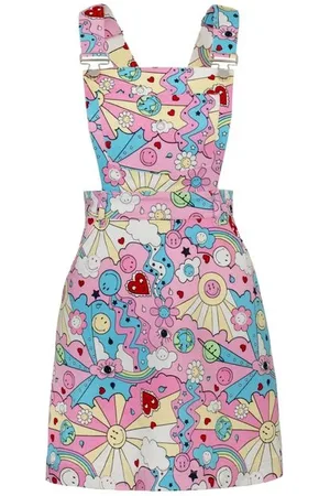 Hell Bunny Sukienka krótka z x Smiley Originals Loulou Pinafore Dress