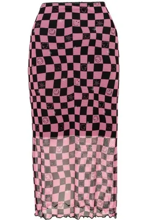 Hell Bunny Spódnica długa z x Smiley Originals Distortion Skirt