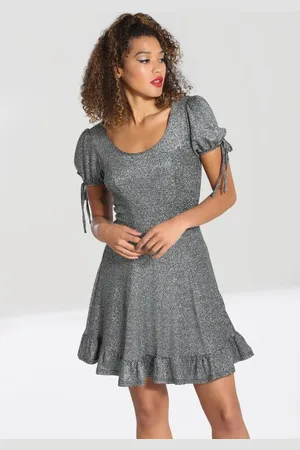 Hell Bunny Sukienka krótka z Haze Mini Dress Silver
