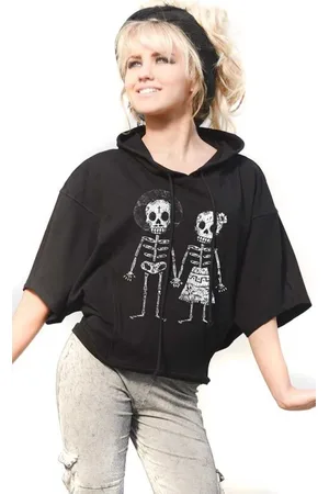 Outer Vision Bluza z kapturem Goth z Skeleton Lovers