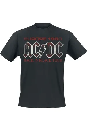 AC/DC T-Shirt z Back In Black Europe 1980