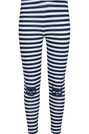 Endo Legginsy dla dziewczynki, z kotami, w paski 3-8 lat