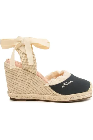 Blauer Espadryle
