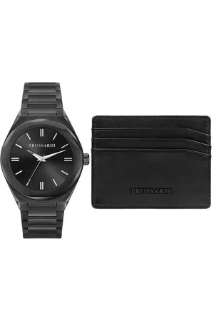 Trussardi Zestaw zegarek i etui na karty