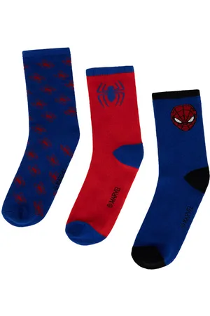 SPIDERMAN Zestaw 3 par wysokich skarpet dziecięcych