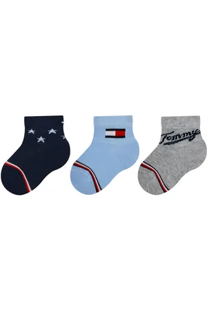 Tommy Hilfiger Zestaw 3 par wysokich skarpet dziecięcych