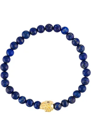 Nialaya Beaded skull bracelet