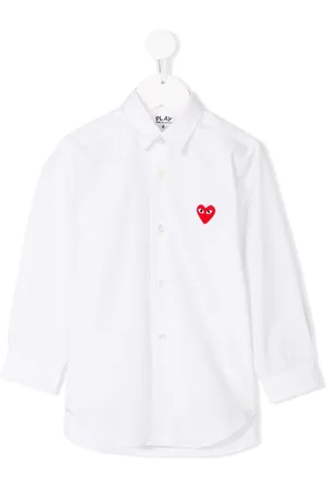 Comme des Garçons Heart embroidered shirt