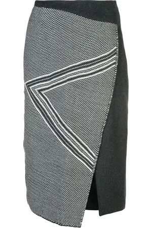 Voz Asymmetric pattern skirt