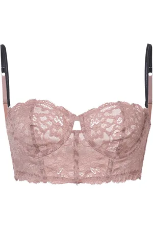 FLEUR DU MAL Charlotte lace longline bra