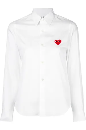 Comme des Garçons Embroidered heart shirt