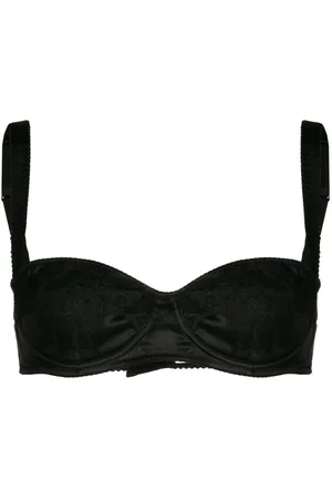 Dolce & Gabbana Lace-detail satin balconette bra