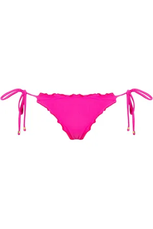 AMIR SLAMA Ruffled trim bikini bottom
