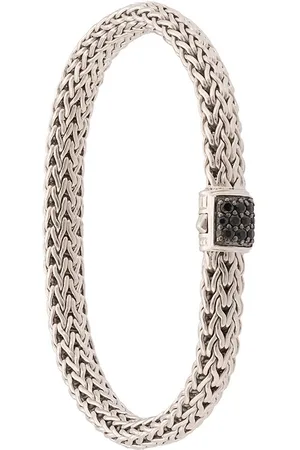 John Hardy Classic Chain 6.5mm black sapphire pavé bracelet