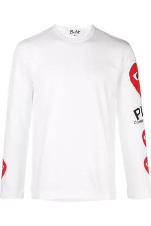 Comme des Garçons Heart printed sleeves T-shirt