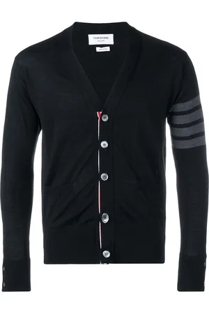 Thom Browne Fine merino wool V-neck cardigan