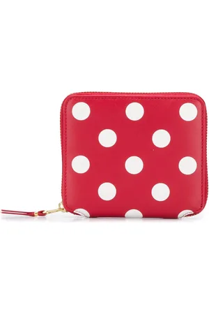 Comme des Garçons Polka-dot leather wallet