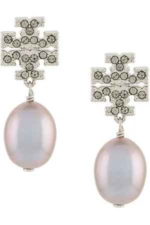 Tory Burch Kira pavé pearl drop earrings