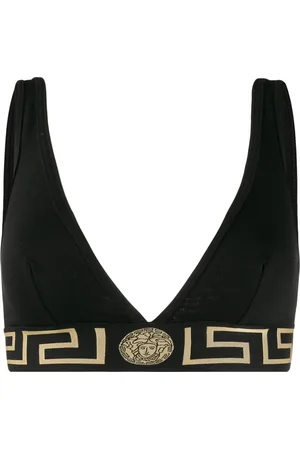 VERSACE Greca Border triangle bralette