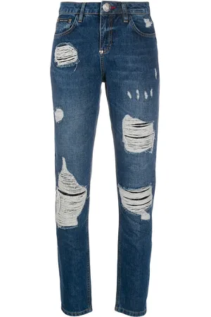 Philipp Plein Statement mid-rise slim jeans
