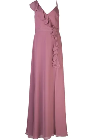 Marchesa Notte Ruffle trim bridesmaid gown