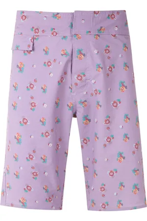 AMIR SLAMA Floral print swim short