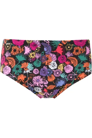 AMIR SLAMA Floral print swim trunks