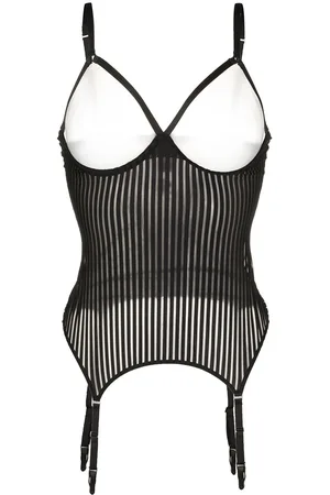 MAISON CLOSE Cupless striped bodice