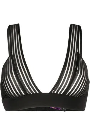 MAISON CLOSE Striped triangle bra