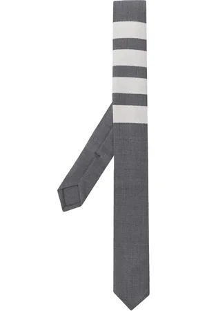 Thom Browne 4-bar plain weave tie