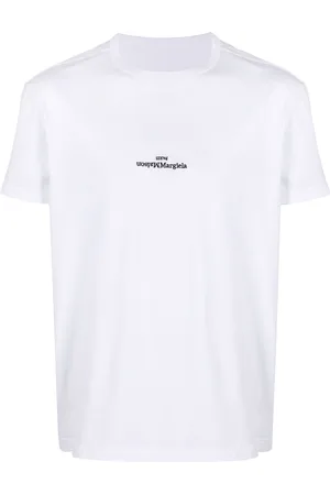 Maison Margiela Distorted-logo cotton T-shirt