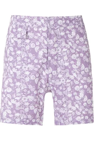 AMIR SLAMA Floral tactel swim shorts