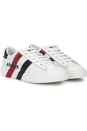 Moncler Double stripe lace-up sneakers