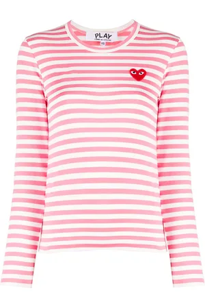 Comme des Garçons Striped cotton sweatshirt