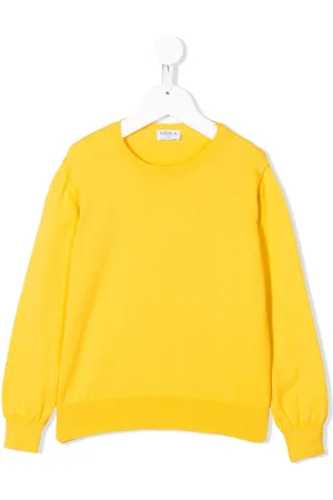 SIOLA Ribbed detail crew neck jumper