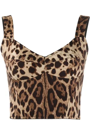 Dolce & Gabbana Leopard-print bustier top