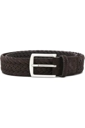 Scarosso Square buckle interwoven belt