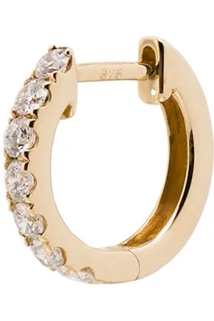 Roxanne First 14kt yellow medium chubby hoop earring