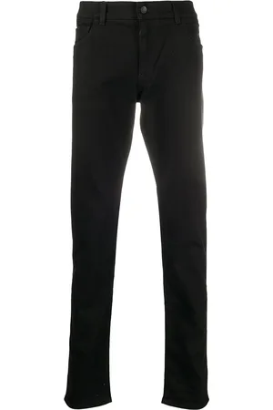 Dolce & Gabbana Logo-appliqué slim-cut jeans