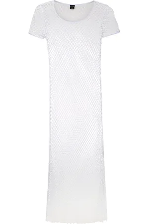 AMIR SLAMA Slits midi beach dress