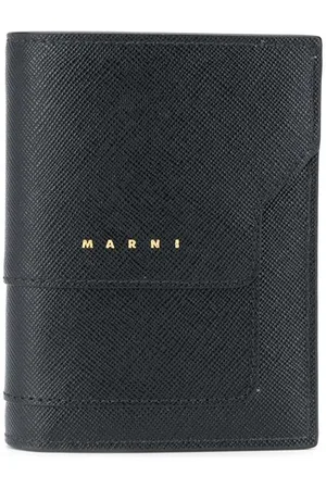 Marni Logo-print leather bi-fold wallet