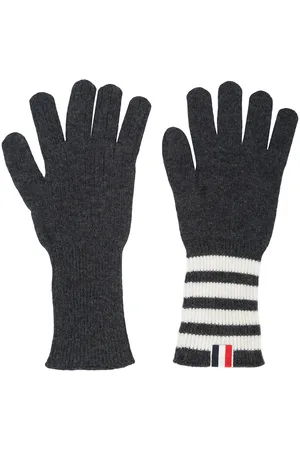 Thom Browne 4-bar cashmere gloves