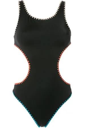Brigitte Crochet cut-out one-piece