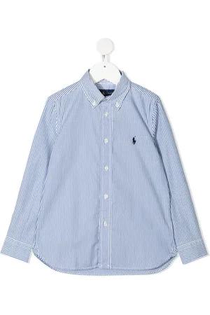 Ralph Lauren Logo-patch stripe shirt
