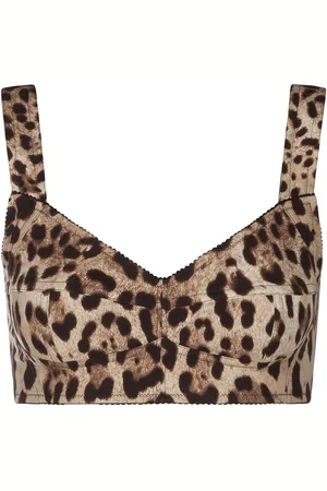 Dolce & Gabbana Leopard-print bustier top