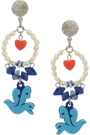AMIR SLAMA Dove of peace earrings