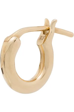 Roxanne First 14kt yellow single huggie earring