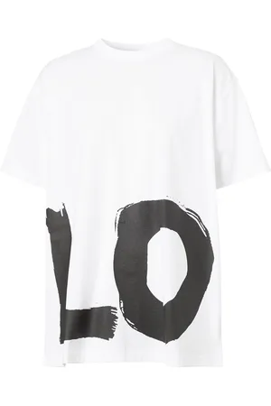 Burberry Love print oversized T-shirt