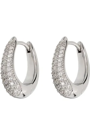 TOM WOOD Liz Pave hoop earrings