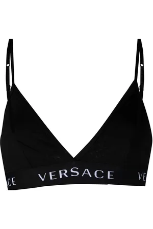 VERSACE Logo-band soft triangle bra
